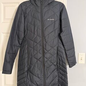 Columbia Women's Black Quilted Omni heat Hooded Puffer Coat